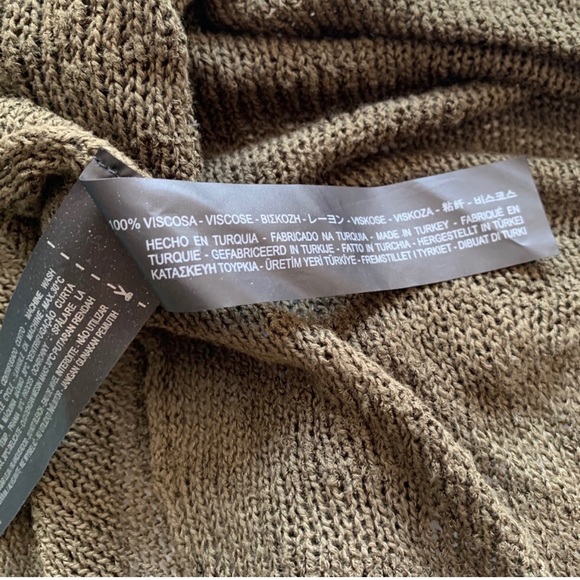 🔵Zara Knit Drapey Open Front Cardigan Size Medium - Picture 9 of 9